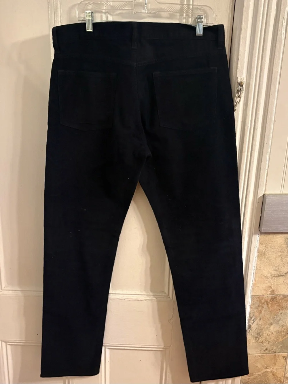 J. Crew Men's Black Corduroy Pants - Slim Straight